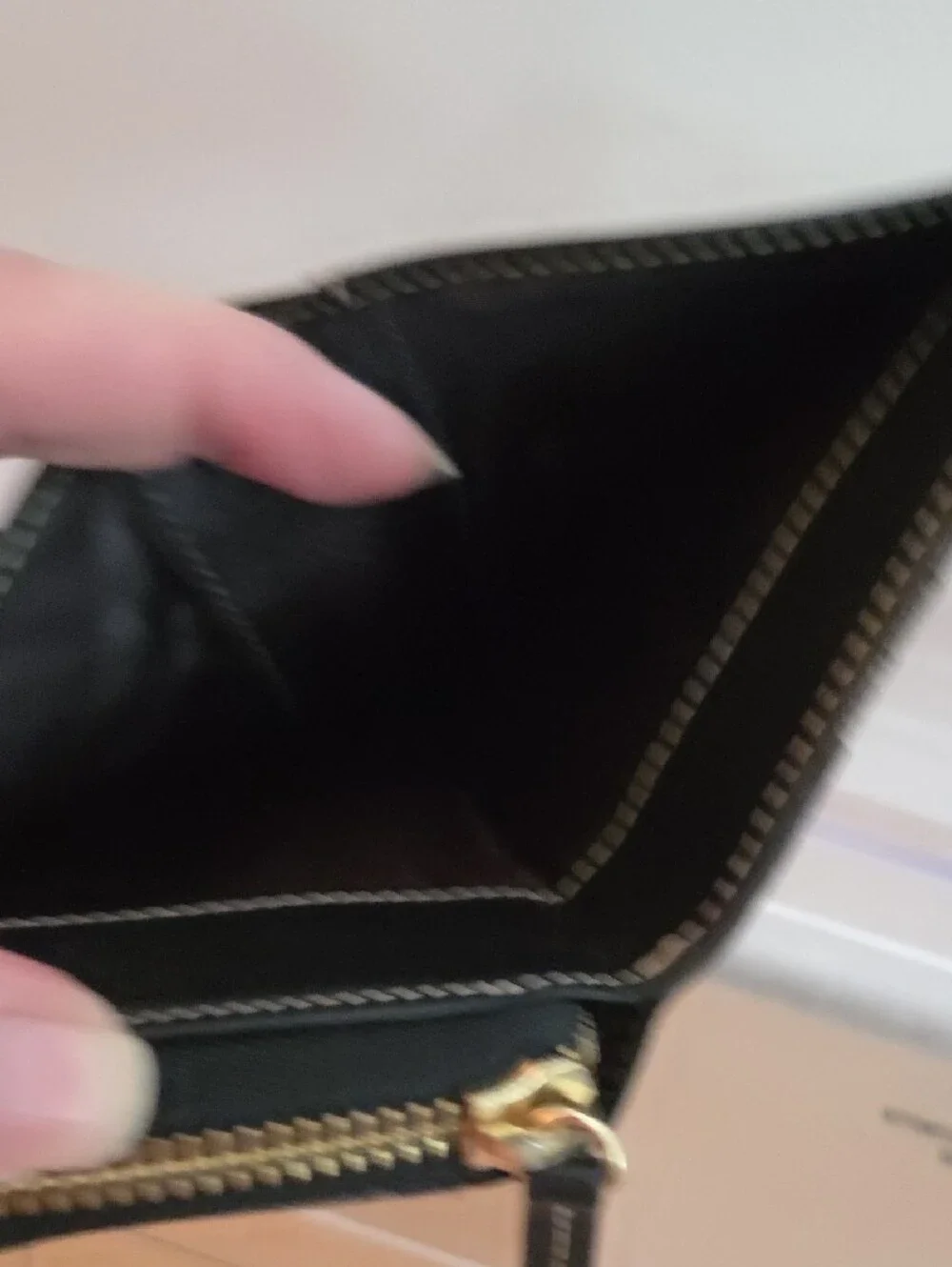 Dooney & Bourke Vintage Black & Gray Monogram Sm. Flap Snap Wallet